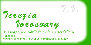 terezia vorosvary business card